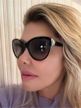 Tiffany Black Cat-Eye Women's Sunglasses